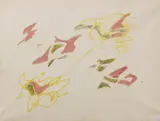 Giulio Turcato, Senza titolo, mixed media on paper applicata on canvas