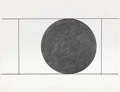 Mauro Staccioli, Progetto, 1993, pencil and charcoal on paper