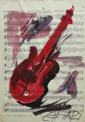 Senza titolo by Giuseppe Chiari, mixed media on paper, offered Jun 2018