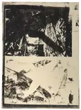 Emilio Vedova, Senza titolo, mixed media on paper applicata on canvas