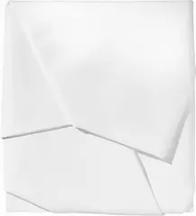 Sul bianco piegato by Cesare Berlingeri, 2006, mixed media on canvas piegata, offered Jun 2018