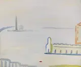Veduta del Bacino di San Marco by Virgilio Guidi, oil on canvas, offered Jun 2018
