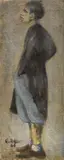 Figura di profilo by Ottone Rosai, 1946, oil on canvas, offered Jun 2018