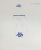 Antonio Bueno, Marinaretto, 1976, pencil and pastelli on paper