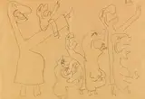 Roberto Sebastian Matta, Acclamazione, pencil on paper