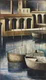 Marcello Scuffi, Piazza d'Acqua, 2006, oil on canvas