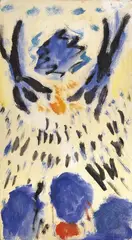 Giudizio by Virgilio Guidi, 1952, oil on panel, offered Jun 2018