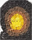 Arman, Senza titolo, 1996, tubetti di colore and acrylic on canvas tesa on panel
