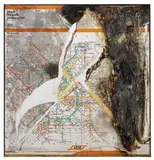 Rotella, Atm, décollage and combustione on lamiera