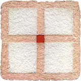 Jorrit Tornquist, Quadrato rosso, 1994, acrylic on cartapesta