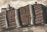 Paese su altopiano by Mario Sironi, tempera grassa on paper applicata on canvas, offered Jun 2018