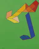 Achille Perilli, Lo zibibbo, 2004, mixed media on canvas