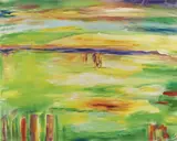Antonio Corpora, Laguna d'Africa, 1997, acrylic on canvas