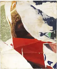 Jacques de la Villeglé, Zürich, 1965, affiche lacerata applicata on canvas