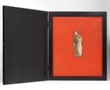 Mimmo Paladino, Senza titolo, 1998, oil and mixed media on panel in cassetta di legno
