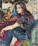 Paulo Ghiglia, Priscilla Ghiglia, oil on canvas