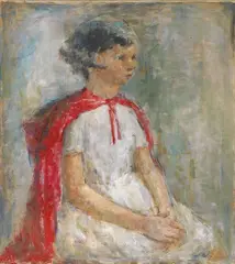 Robert Medley, Ritratto di ragazza, oil on canvas