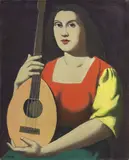 Pompeo Borra, La Musica, 1935, oil on canvas