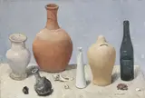 Giovanni Colacicchi, Natura morta, oil on canvas board
