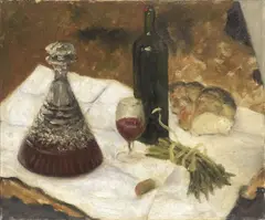 Edward Le Bas, Natura morta, 1957, oil on canvas