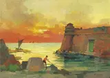 Tramonto by Renato Natali, oil on canvas, offered Apr 2018