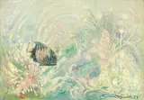 Paesaggio sottomarino by Gino Romiti, 1959, oil on faesite, offered Apr 2018