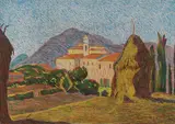 Benvenuto Benvenuti, Colognole, oil on canvas board