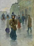 Oscar Ghiglia, Piazza Grande a Livorno