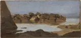 Porticciolo by Eugenio Cecconi, oil on tavoletta, offered Apr 2018