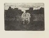 Giovanni Fattori, Ritorno al lavoro, etching on zinco