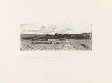 Giovanni Fattori, Paesaggio maremmano, etching on zinco