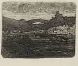 Giovanni Fattori, Il ponte, etching on zinco
