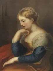 Daniel Ferdinand Caffe, Ritratto della Contessa Ubertini, 1819, oil on canvas