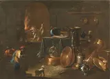 Interno di cucina by Gian Domenico Valentino, oil on canvas, offered Apr 2018