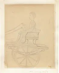 Calessino by Antonio Donghi, pencil on paper, offered Dec 2017