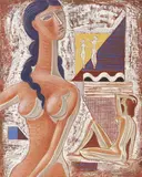 Mario Tozzi, L'Olimpo, 1968, oil on canvas