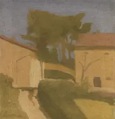 Giorgio Morandi, Paesaggio, 1930, oil on canvas