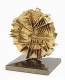 Disco II by Arnaldo Pomodoro, 1989, bronze dorato, offered Dec 2017