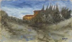 Paesaggio by Ottone Rosai, 1945, oil on canvas, offered Dec 2017