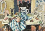 Gianni Vagnetti, Natura morta con brocche e frutta, 1948, oil on canvas
