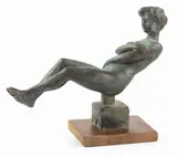 Fanciulla nuda («Volante») by Quinto Martini, scultura in bronze, offered Oct 2017