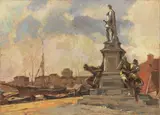 I Quattro Mori by Carlo Domenici, oil on faesite, offered Oct 2017