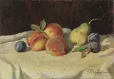 Natura morta by Cafiero Filippelli, oil on compensato, offered Oct 2017