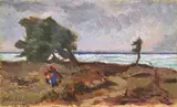 Marina by Ulvi Liegi, oil on cardboard, offered Oct 2017