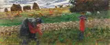 Plinio Nomellini, Paesaggio con figure - Le ortolane