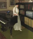 Oscar Ghiglia, La signora Ojetti al pianoforte