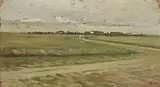 Campagna con casolari by Luigi Gioli, oil on panel, offered Oct 2017