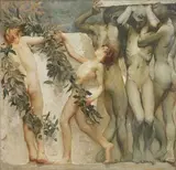 Giulio Aristide Sartorio, Studio per il Fregio del Parlamento