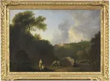 Richard Wilson, Veduta di Tivoli con figure e rovine