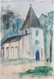 Maurice Utrillo, La Chapelle Fraisnée près de Clairvaux